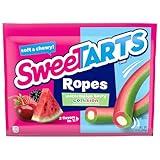 SweeTARTS Ropes, Candy, Watermelon Berry Collision, Soft and Chewy, 9 oz