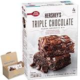 Cake Mix | Chocolate Lave Cake Baking Mix with Oreos Cookie Pieces | Fudge Brownie Mix Triple Chocolate | Quick and Easy to Mix | Packaged in a BETRULIGHT Branded Box | (20 Oz, Hersheys Fudge Brownie Mix)