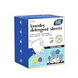 Soulink Laundry Detergent Sheets Fresh Linen Scent 240 Loads，Eco Friendly Detergent Strips for Travel & Home - No Plastic Jug Soap Strips, Plant-based, Hypoallergenic. Safe for Sensitive Skin