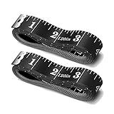 Tape Measure Body Measuring Tape, 120 Inch Soft Fabric Measuring Tape for Sewing Cloth Measurement, Double Scale Tailor Ruler for Weight Loss Medical Measurement Nursing Craft(2 Pack/Black)