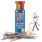 Wikki Stix for Doodlers - Kid's Travel Essential: Portable Creativity On-The-Go! Pack of 24 Wikki Stix in Neon and Primary Colors. Made in USA ! 3 & Up.