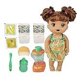 Baby Alive Magical Mixer Baby Doll Tropical Treat with Blender Accessories, Drinks, Wets, Eats, Brown Hair Toy for Kids Ages 3 and Up