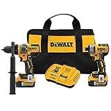 DEWALT FLEXVOLT ADVANTAGE 20V MAX* Combo Kit with Hammer Drill & Impact Driver, 5.0-Ah, 2-Tool (DCK2100P2)