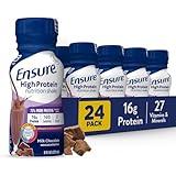 Ensure High Protein Nutritional Shake With Fiber, 16g Protein, Meal Replacement, With Nutrients to Support Immune System Health, Milk Chocolate, 8 fl oz, 24 Count