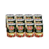 Del Monte Canned Diced Tomatoes with Basil, Garlic, Oregano and No Added Salt, 14.5 Ounce (Pack of 12)