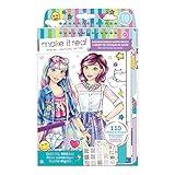 Make It Real Fashion Design Sketchbook for Girls - Digital Dream Kit with 110 Stickers, Stencils, Design Guide - Emoji & Food Inspired Fashion, Creative Gift Kids Ages 6+, Develops Real-World Skills