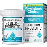 Physician's CHOICE Probiotics 60 Billion CFU - 10 Strains + Organic Prebiotics - Immune, Digestive & Gut Health - Supports Occasional Constipation, Diarrhea, Gas & Bloating - for Women & Men - 60ct