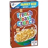 French Toast Crunch Sweetened Breakfast Cereal, 17.4 OZ Family Size Cereal Box