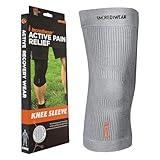 Incrediwear Knee Sleeve – Knee Braces for Knee Pain, Joint Pain Relief, Swelling, Inflammation Relief, and Circulation, Knee Support for Women and Men, Fits 22”-26” Above Kneecap (Grey, XXX-Large)