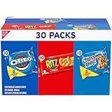 Nabisco Cookies & Cracker Variety Pack, OREO, RITZ & CHIPS AHOY!, 30 Snack Packs