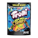 Trolli Sour Brite Crawlers Candy, Sour Gummy Worms, 28.8 Ounce Resealable Bag