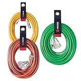 VELCRO Brand Easy Hang Extension Cord Holder Organizer Variety Pack | Holds 60-100lbs, Heavy Duty Straps Fit Easily on Hooks or Nails | Perfect for Garage Organization | 3-pk 10",14" and 18", Black