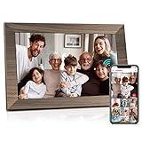 Canupdog 10.1 WiFi Digital Picture Frame, IPS Touch Screen Smart Cloud Digital Photo Frame with 16GB Storage, Wall Mountable, Auto-Rotate, Share Photos via Frameo App