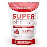 humanN SuperBeets Heart Chews - Nitric Oxide Production and Blood Pressure Support - Grape Seed Extract & Non-GMO Beet Energy Chews - Pomegranate Berry Flavor - 60 Count