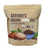 Anthony's Organic Cacao Cocoa Nibs, 2 lb, Batch Tested and Verified Gluten Free