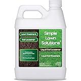 Liquid Soil Loosener- Soil Conditioner-Use alone or when Aerating with Mechanical Aerator or Core Aeration- Simple Lawn Solutions- Any Grass Type-Great for Compact Soils, Standing water, Poor Drainage