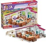 Schleich Horse Club Peppertree Riding Arena 179-Piece Horse Playset with Riding Arena Stable Set, 2 Horses, 3 Horse Rider Figurines and Horse Toys for Girls & Boys Ages 5+