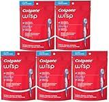 Colgate Max Fresh Wisp Disposable Mini Toothbrush, Peppermint - 24 Count, 5-Pack