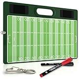 Football Dry Erase Board for Coaches 15x10.5 Double Sided Football Whiteboard Coaching Board Equipment Includes 2 White Board Markers for The Football Accessories The Perfect Coach Gifts