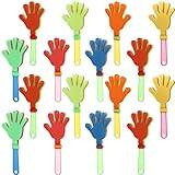 ZCYSRLQIN 16 Pcs Colorful Hand Clappers 7.5 Inch Clappers Noisemakers Noise Makers Party Favors Plastic Clapper Sporting Events Cheers Ball Dance Basketball Football Noisemakers （Colorful）