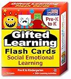 TestingMom.com Gifted Learning Flash Cards - Social Emotional Learning (SEL) for Pre-K and Kindergarten