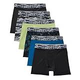 Hanes Boys' Big Performance Tween Boxer Brief Pack, X-Temp Mesh Underwear, Assorted, 6-Pack, Black/Blue/Green/Grey-6 Pack, Large