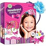 Headband Making Kit for Girls - Make Your Own Fashion Headbands for Kids - DIY Hair Accessories Set - Arts & Crafts Easter Gift for Ages 5-12 Year Old Girl - Little Children's Art & Craft Gifts