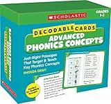 Decodable Cards: Advanced Phonics Concepts: Just-Right Passages That Target & Teach Key Phonics Concepts (Scholastic, Grades 1-3)