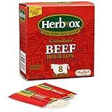 Herb-Ox Instant Broth & Seasoning Granulated Beef Bouillon Packets, 1.1 Ounce