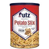 Utz Potato Stix, Original – 15 Oz. Canister – Shoestring Potato Sticks Made from Fresh Potatoes, Crispy, Crunchy Snacks in Resealable Container, Cholesterol Free, Trans-Fat Free, Gluten-Free Snacks