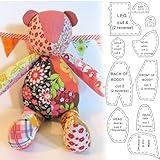 Memory Bear Template Ruler Set with Instructions - Sewing Pattern Template Acrylic Quilting Template Cutting Set, Memory Bear Sewing Patterns Template Home Sewing Art Craft for Gift 10pcs (C-15inch)