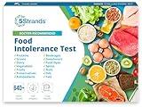 5Strands Food Intolerance Test, 650 Items Tested, Food Sensitivity at Home Test Kit, Accurate Hair Analysis, Health Results in 5 Days, Soy, Dairy, Protein