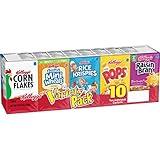 Kellogg's Cold Breakfast Cereal, Single Serve, Variety Pack, 10.94oz Tray (10 Boxes)