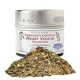 Forager's Favorite: Roast Veggie Seasoning - Authentic Gourmet Spice Mix & Artisanal Spice Blend - Non GMO- 2oz - Small Batch - Magnetic Tin - Gustus Vitae