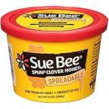 Sue Bee Spun USA Clover Honey, 12 Ounce Sue Bee Pure Premium Clover Honey From USA Beekeepers