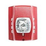 System Sensor SR SpectrAlert Wall-Mt Selectable Strobe 12/24V, Red