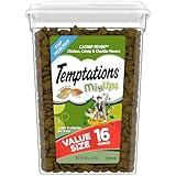 Temptations MixUps Catnip Fever Flavor Crunchy and Soft Cat Treats, 16 oz. Tub