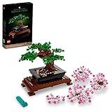 LEGO Icons Bonsai Tree Building Set, Features Cherry Blossom Flowers, DIY Plant Model for Adults, Creative Gift for Home Décor and Office Art, Botanical Collection Design Kit, 10281