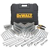 DEWALT Mechanics Tools Kit and Socket Set, 204-Piece, 1/4" & 3/8" & 1/2" Drive, MM/SAE (DWMT72165)