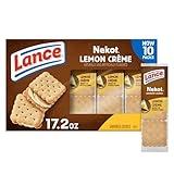 Lance Sandwich Cookies, Nekot Lemon Creme, 10 Individually Wrapped Packs, 6 Sandwiches Each