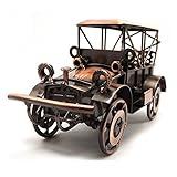 Tipmant Metal Antique Vintage Car Model Tin Home Décor Decoration Ornaments Handmade Handcrafted Collections Collectible Vehicle Toys