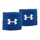 Under Armour Men's 3-inch Performance Wristband 2-Pack , Royal (400)/White, One Size Fits All