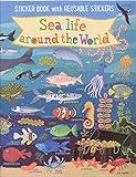 Waypoint Geographic Kids' Sea Life Around The World Sticker Book, Self-Adhesive Vinyl Stickers, Illustrated Reusable Sticker Book, Informative Educational Tool for Kids, 12.25” L x 8.75” W x 0.25” H