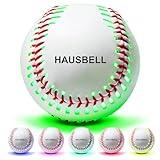 HAUSBELL Light Up Baseball, Glow in The Dark Baseball with 6 Changing Colors, Ideal Baseball Sports for Boys, Girls, Adults, Official Size & Weight Baseball (Green)