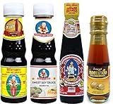 Thai Food Cooking Sauce Kit (Essential Set, Small-size Bottle)