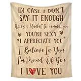 WRAPIX Anniversary Couple Gifts for Him, Her - Christmas, Thanksgiving, Valentine, Birthday, Wedding Gifts, Husband and Wife Gift Ideas, Boyfriend, Girlfriend Gifts - Fleece Throw Blankets 60x80 in