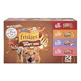 Purina Friskies Gravy Wet Cat Food Variety Pack, Extra Gravy Chunky - (Pack of 24) 5.5 oz. Cans