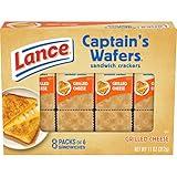 Lance Sandwich Crackers, Captain's Grilled Cheese Wafers, 8 Ct Box