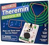 MicroKits Theremin Electronics Kit | Educational Music STEAM/STEM for Kids or Adults | No Tools Needed Easy to Build Breadboard Kit