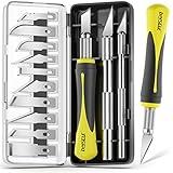 DIYSELF 16-Piece Craft Knife Set, Exacto Knife Set, 3-Piece Hobby Knife with 10-Piece Exacto Knife Blades, Precision Art Knife for Pumpkin Carving, Modeling, Exactly Knife, Pumpkin Carving Tools